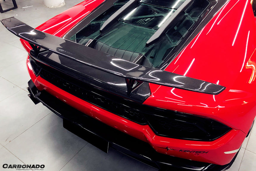 2015-2020 Lamborghini Huracan LP610/LP580 VRS Style Carbon Fiber Trunk Spoiler w/ Base