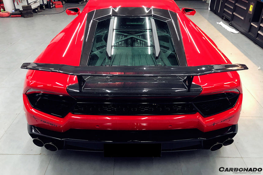 2015-2020 Lamborghini Huracan LP610/LP580 VRS Style Carbon Fiber Trunk Spoiler w/ Base