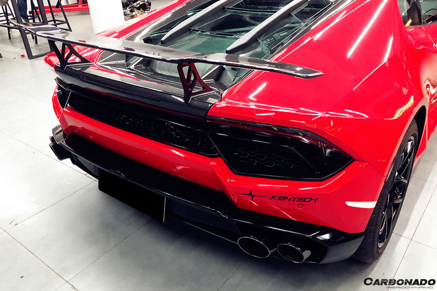 2015-2020 Lamborghini Huracan LP610/LP580 VRS Style Carbon Fiber Trunk Spoiler w/ Base