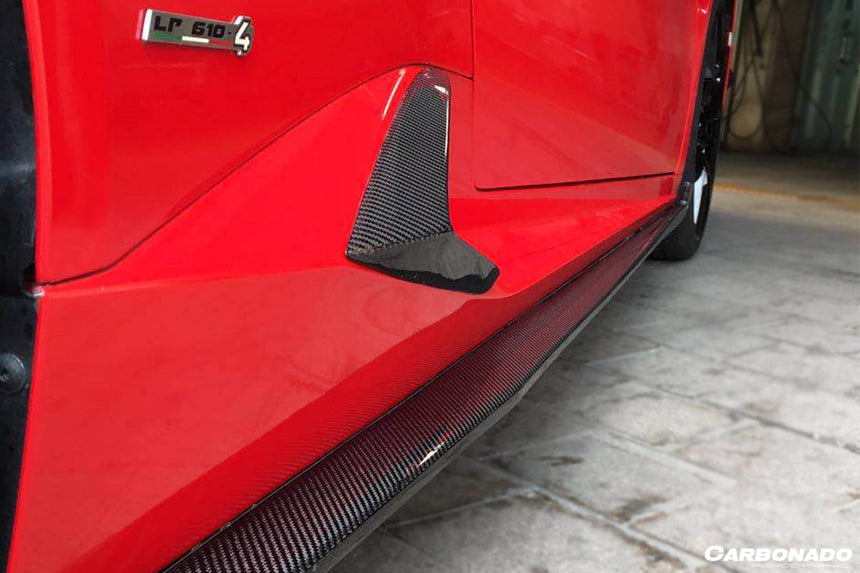 2015-2020 Lamborghini Huracan LP610 RZS Style Side Skirts Vent Canards