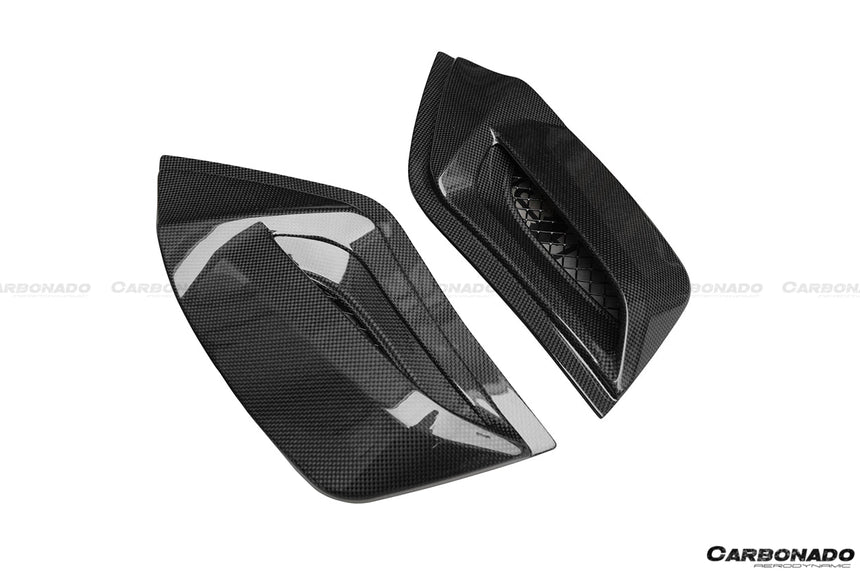2015-2020 Ferrari 488 Spyder Dry Carbon Fiber Engine Hood With Glass