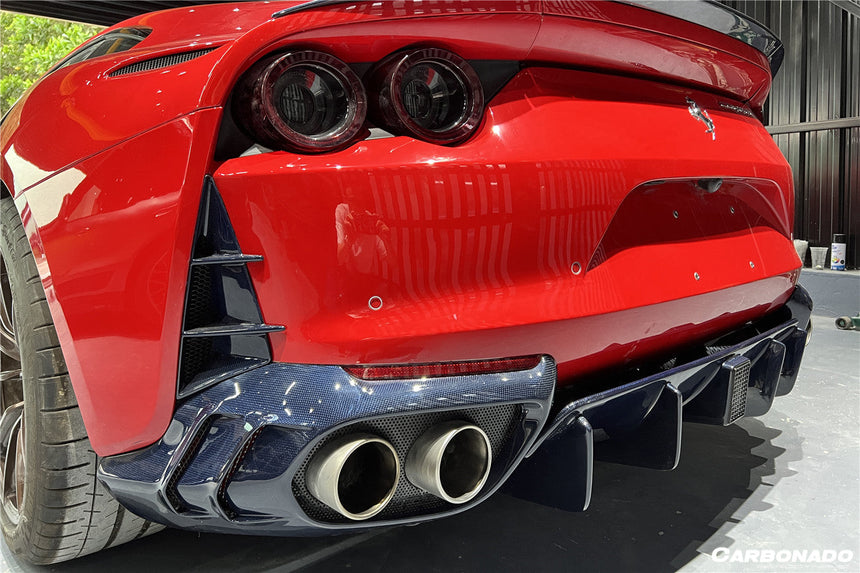 2018-UP Ferrari 812 Superfast /GTS MSY Style Rear Bumper Vents