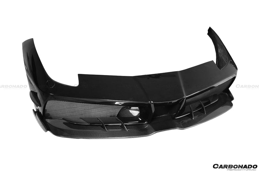 2015-2020 Ferrari 488 GTB/Spyder MA Style Partial Carbon Fiber Front Bumper