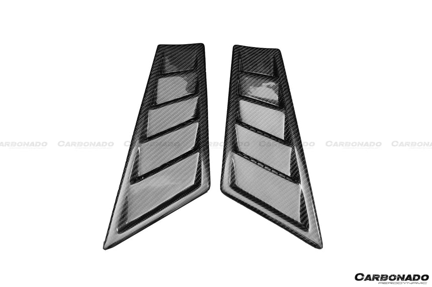 2015-2020 Lamborghini Huracan LP610/LP610 RZS Style Front Fender Carbon Fiber Vents