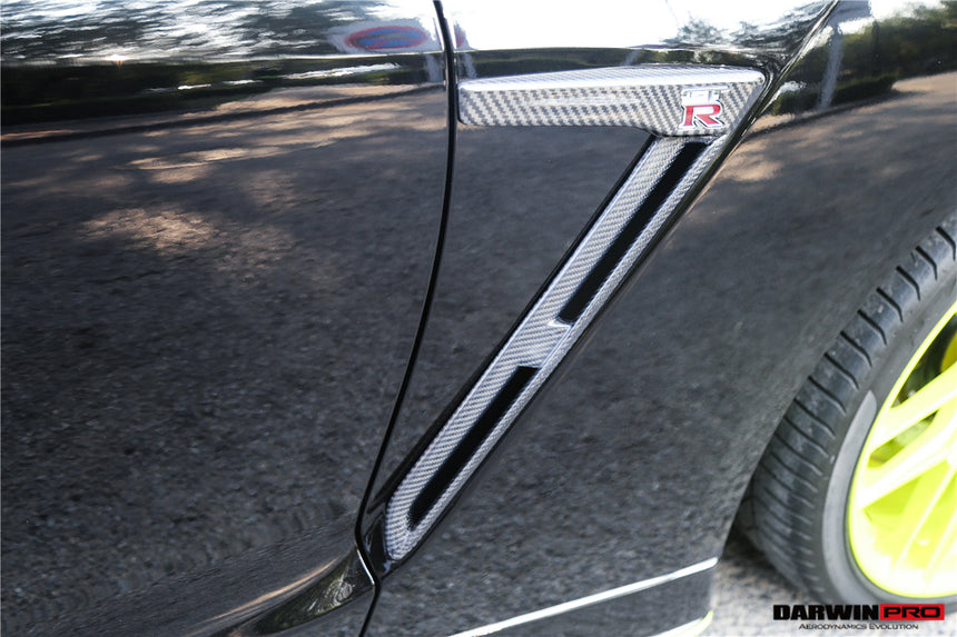2015-2022 Nissan GTR R35 DBA/EBA Carbon Fiber Fender Logo Cover