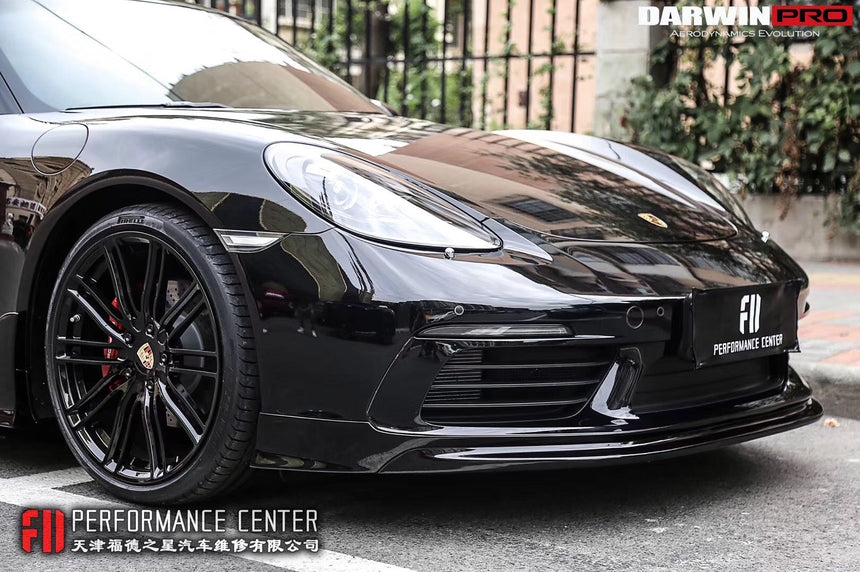 2016-2023 Porsche 718 Cayman/Boxster BKSS Style Carbon Fiber Front Lip