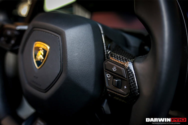 2015-2022 Lamborghini Huracan LP610/LP580 Autoclave Carbon Fiber Center Steering Wheel Trim