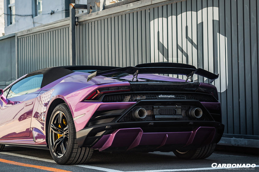 2015-2020 Lamborghini Huracan LP610/LP580 MD Style Carbon Fiber Trunk Spoiler w/ Base