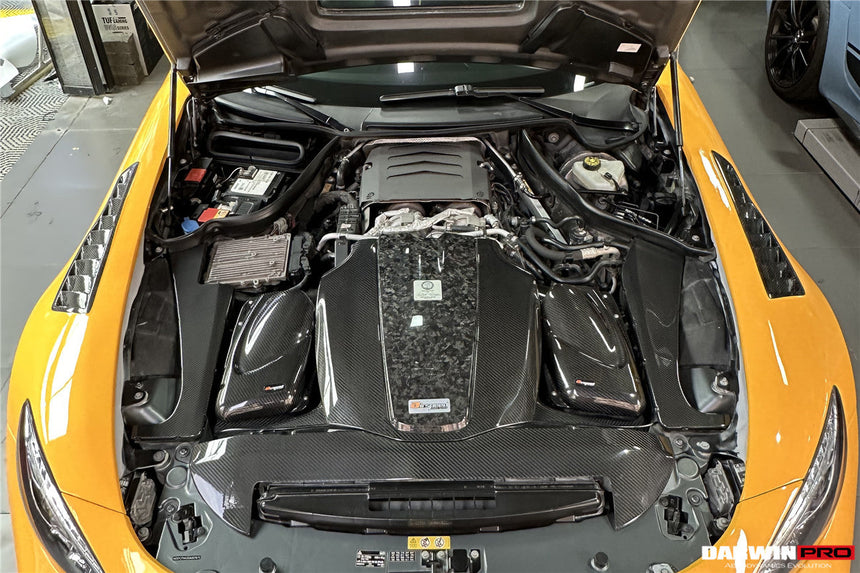 2015-2020 Mercedes Benz AMG GT/GTS Autoclave Carbon Fiber Radiator Cover Repalcement