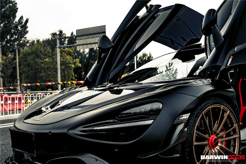 2017-2021 McLaren 720s Se²NWB Style Carbon Fiber Front Bumper Canards