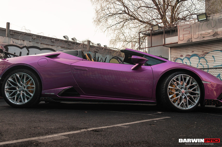 2019-2022 Lamborghini Huracan EVO OD Style Dry Carbon Side Skirts