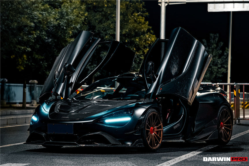 2017-2021 McLaren 720s Se²NWB Style Carbon Fiber Front Bumper Canards
