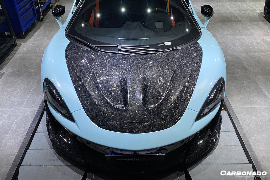 2018-2021 McLaren 600lt / 2015-2021 540c/570s/570gt P1 Style Carbon Fiber Hood