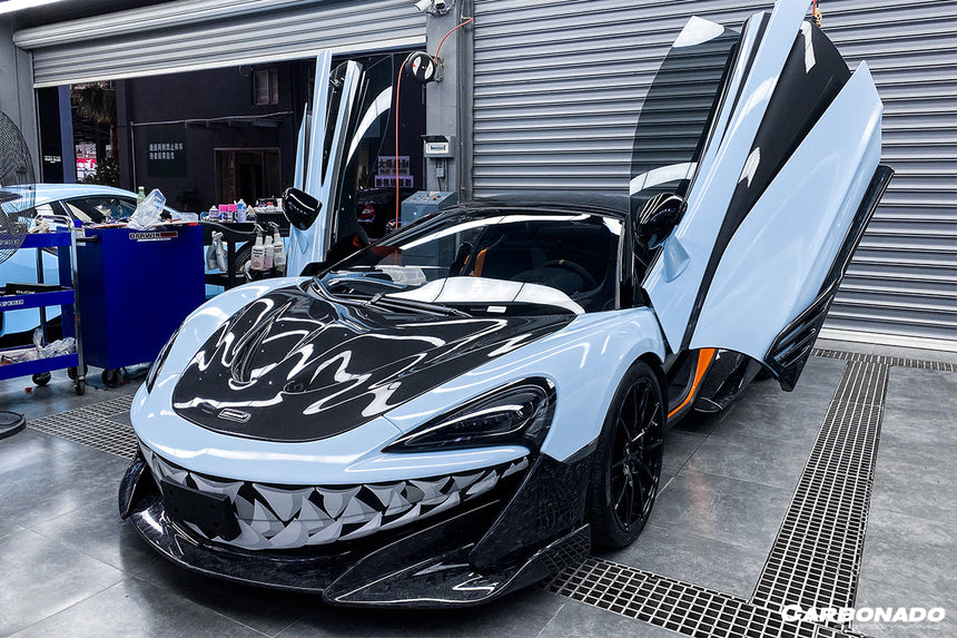 2018-2021 McLaren 600lt / 2015-2021 540c/570s/570gt P1 Style Carbon Fiber Hood