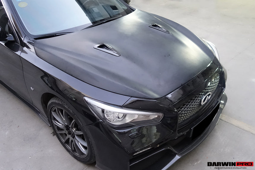 Darwinpro 2014-2022 Infiniti Q50 Sedan EAU ROUGE Style Hood