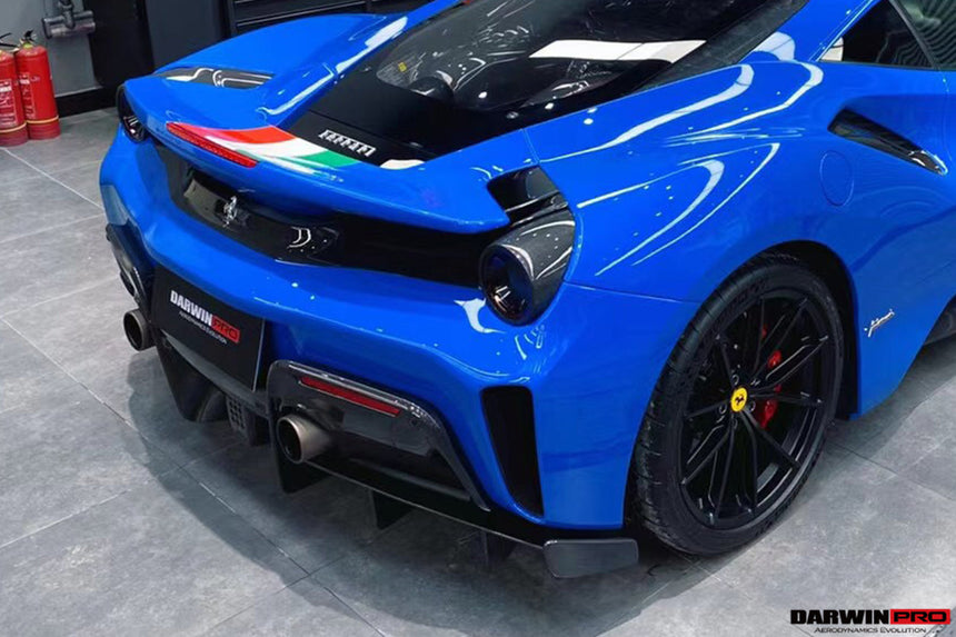 2018-2022 Ferrari 488 Pista Origenal Rear Bumper Carbon Fiber Upper Shell