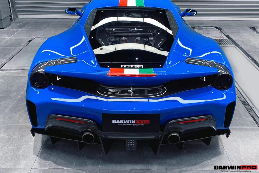 2018-2022 Ferrari 488 Pista Origenal Rear Bumper Carbon Fiber Upper Shell