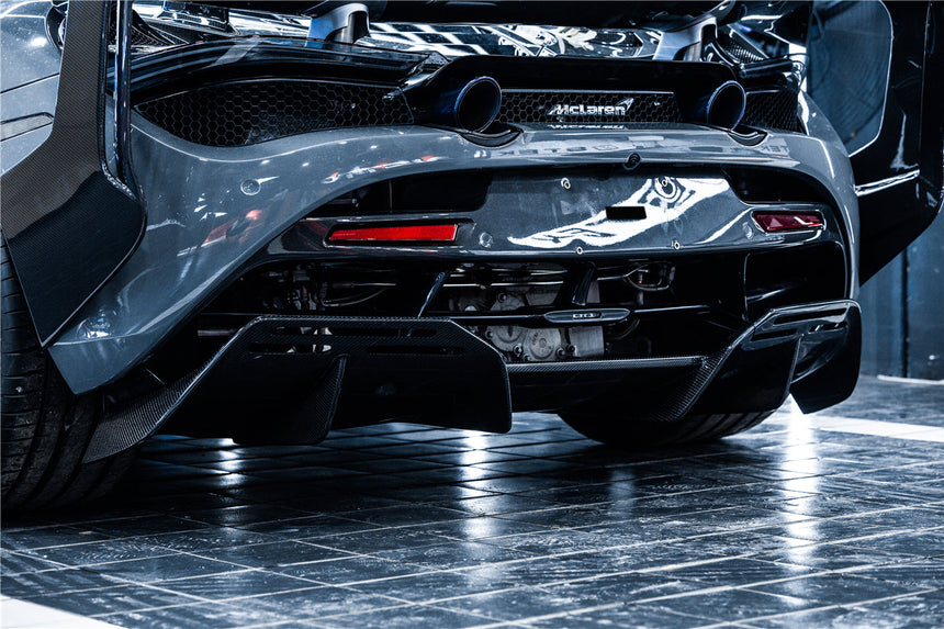 2017-2021 McLaren 720s BKSS Style Carbon Fiber Rear Diffuser
