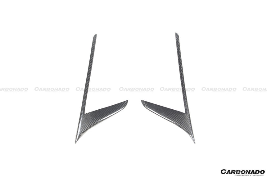 2020-UP Maserati MC20 NVT Style Dry Carbon Fiber Quarter Panel Side Vent Scoops