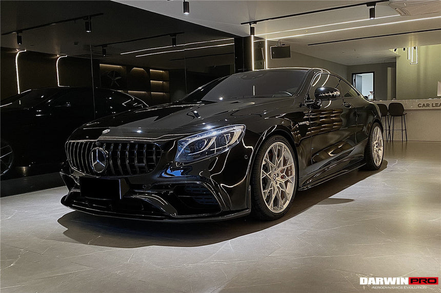 2018-2021 Mercedes Benz C217 S63/S65 AMG Coupe BKSS Style Carbon Fiber Front Lip