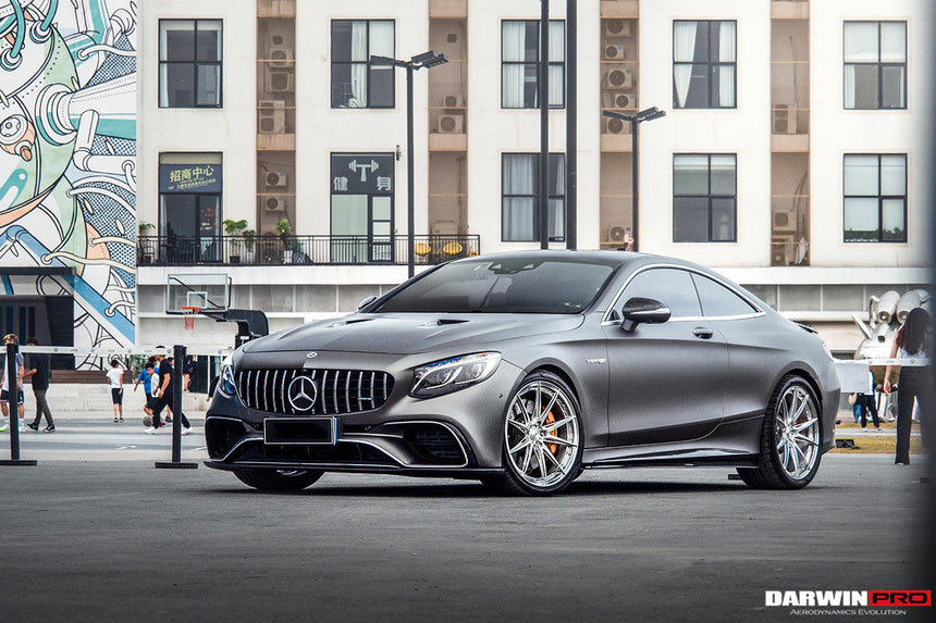 2014-2021 Mercedes Benz C217 S63/S65 AMG Coupe Carbon Fiber Side Skirts Extension