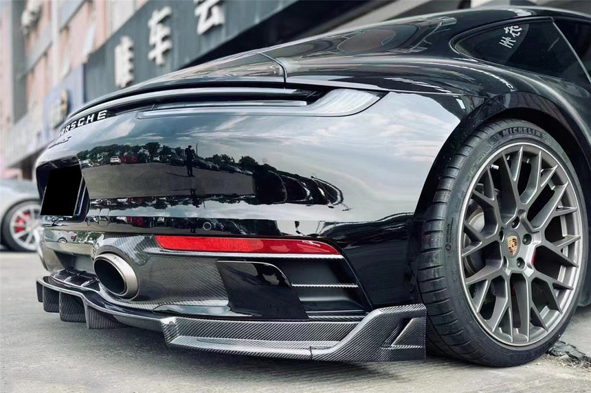 2019-2023 Porsche 911 992 Carrera/Targa S/4/4S SD-Sport Design Modl BKSS Style Rear Lip