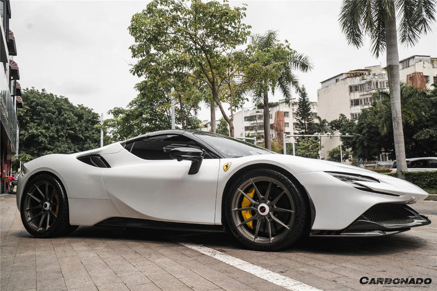 2020-UP Ferrari SF90 Stradale OE Style Autoclave Carbon Fiber Side Skirts