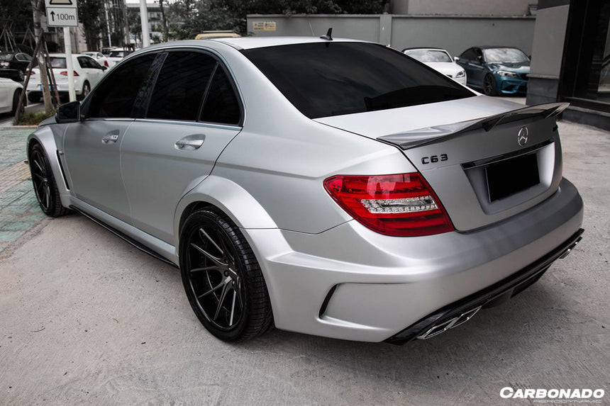 2008-2014 Mercedes Benz W204 C Class/ C63 AMG Sedan RT Style Carbon Fiber Trunk Spoiler