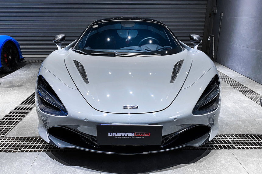 2017-2020 McLaren 720s Dry Carbon Fiber Headlight Inserts Tim Replacement