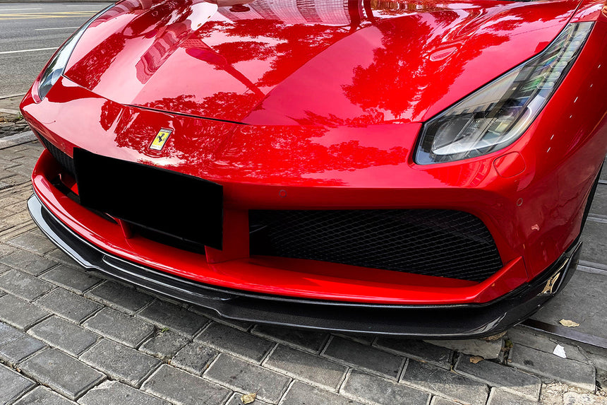 2015-2020 Ferrari 488 GTB RS Style Carbon Fiber Front Lip