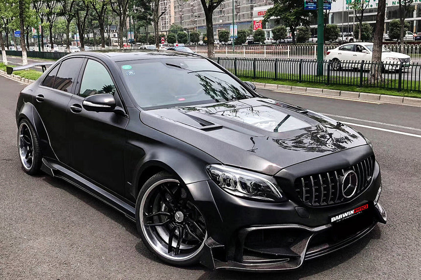 2019-2021 Mercedes Benz W205 C63/S AMG Sedan IMP Performance Partial Carbon Fiber Full Body Kit