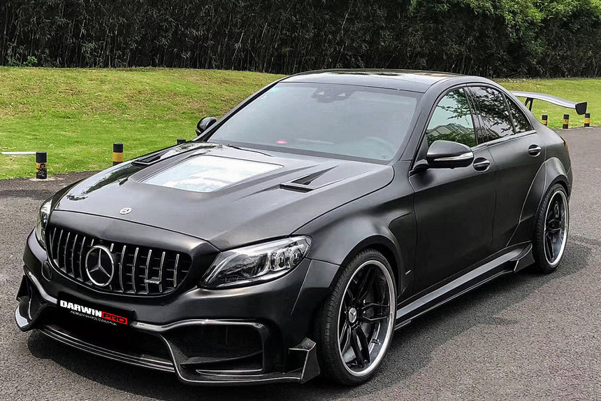 2019-2021 Mercedes Benz W205 C63/S AMG Sedan IMP Performance Partial Carbon Fiber Full Body Kit