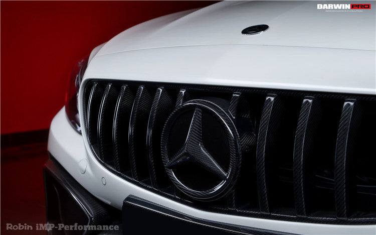 2015-2021 Mercedes Benz W205 C63/S AMG Coupe IMP Performance Partial Carbon Fiber Front Bumper w/ Grill & Canards