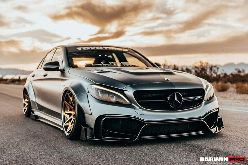 2015-2021 Mercedes Benz W205 C63/S AMG Sedan IMP Performance Partial Carbon Fiber front bumper