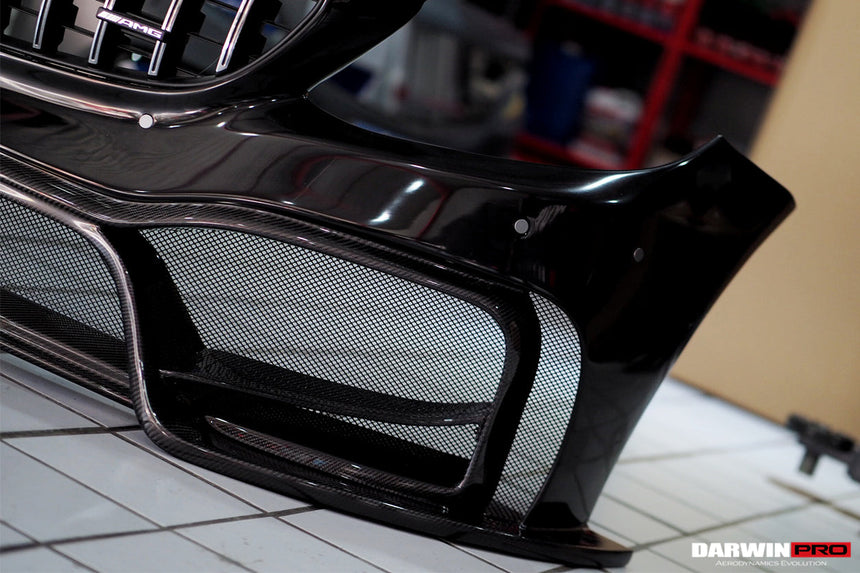 2015-2021 Mercedes Benz W205 C63/S AMG Sedan IMP Performance Partial Carbon Fiber front bumper