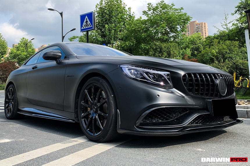 2014-2021 Mercedes Benz C217 S63/S65 AMG Coupe BKSS Style Carbon Fiber Side Skirts