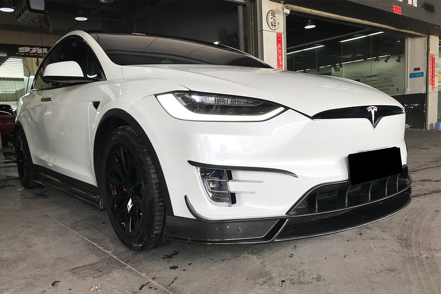 2016-2021 Tesla X SUV RZS Style Carbon Fiber Front Lip
