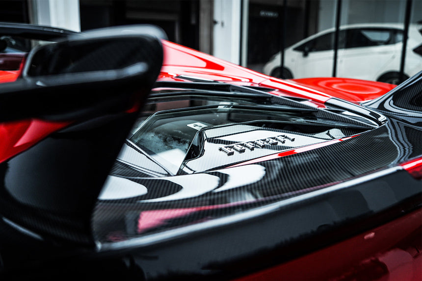 2015-2020 Ferrari 488 Spyder MSY Style Carbon Fiber Engine Hood