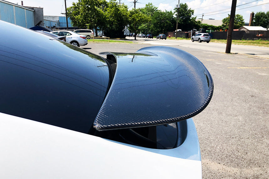 2016-2021 Tesla X SUV RZS Style Carbon Fiber Trunk Spoiler