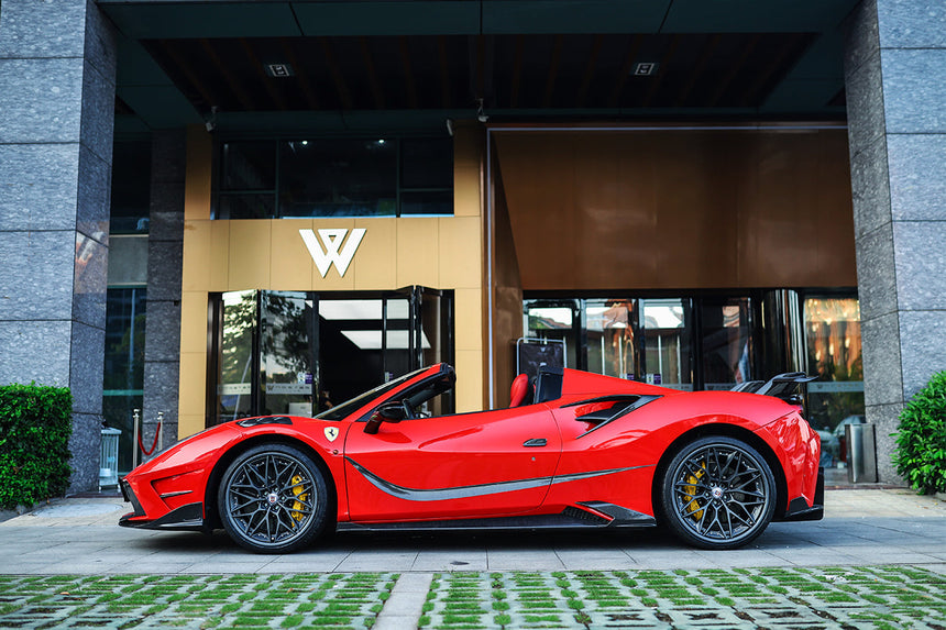 2015-2020 Ferrari 488 GTB/Spyder/F8 MSY Style Carbon Fiber Door Handle