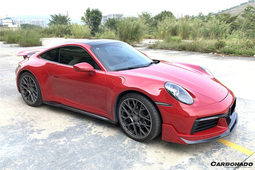 2019-2023 Porsche 911 992 Carrera/S/4/4S/Targa/Cabriolet WP Style Dry Carbon Fiber Side Skirts