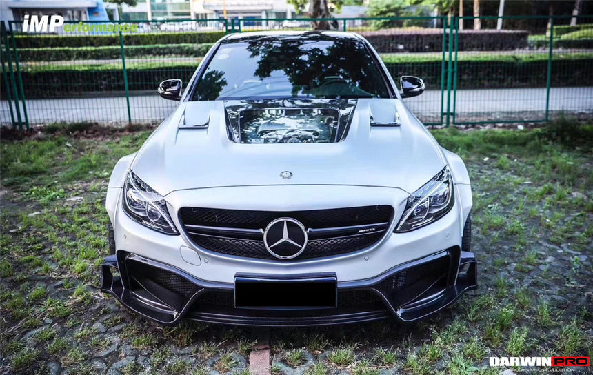 2015-2021 Mercedes Benz W205 C63/S AMG Sedan IMP Performance Partial Carbon Fiber front bumper