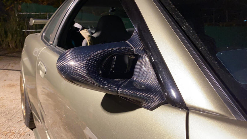 Nissan Skyline R34 GTR ER34 Aero CF/FRP Mirror (Right Hand Drive Vehicle)