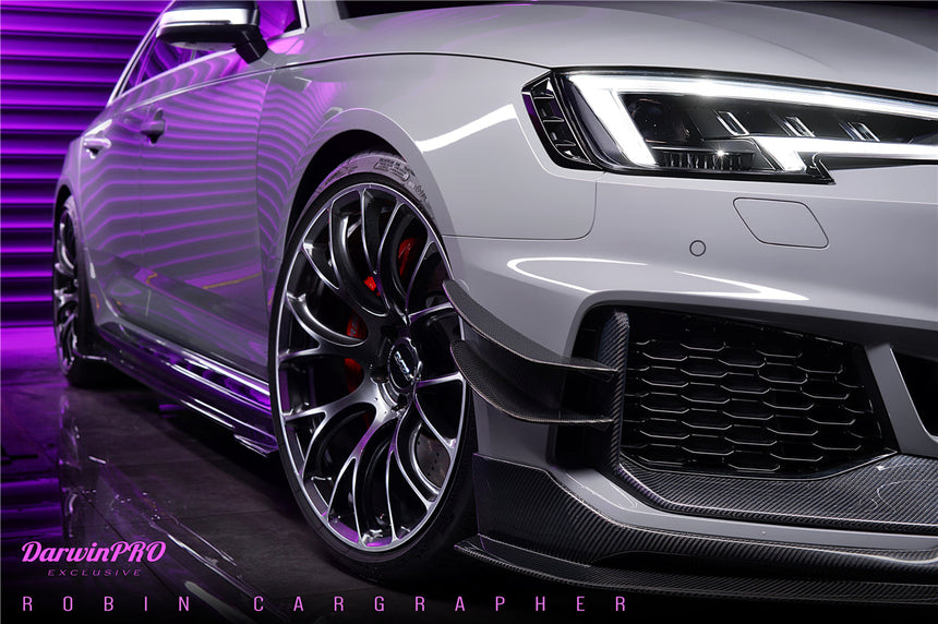 2017-2019 Audi RS4 B9 BKSS Style Front Canards