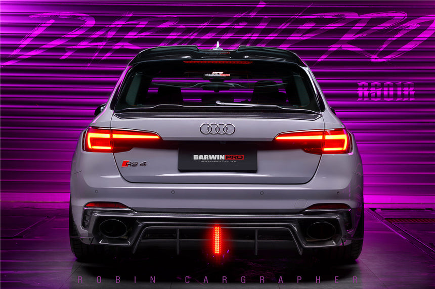 2017-2024 Audi RS4 B9 BKSS Style Rear Diffuser w/ Caps
