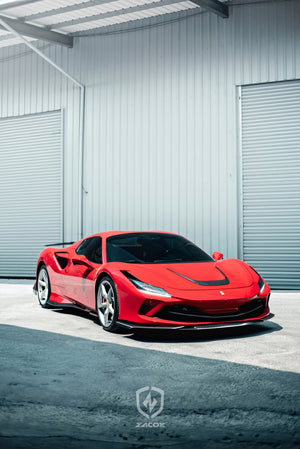 Dry Carbon Fiber Ferrari F8 Tributo Front Lip 2