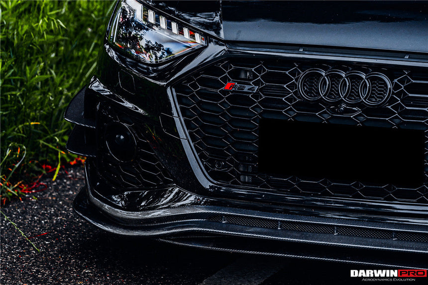 2020-2024 Audi RS4 B9.5 BKSS Style Carbon Fiber Front Bumper Canards
