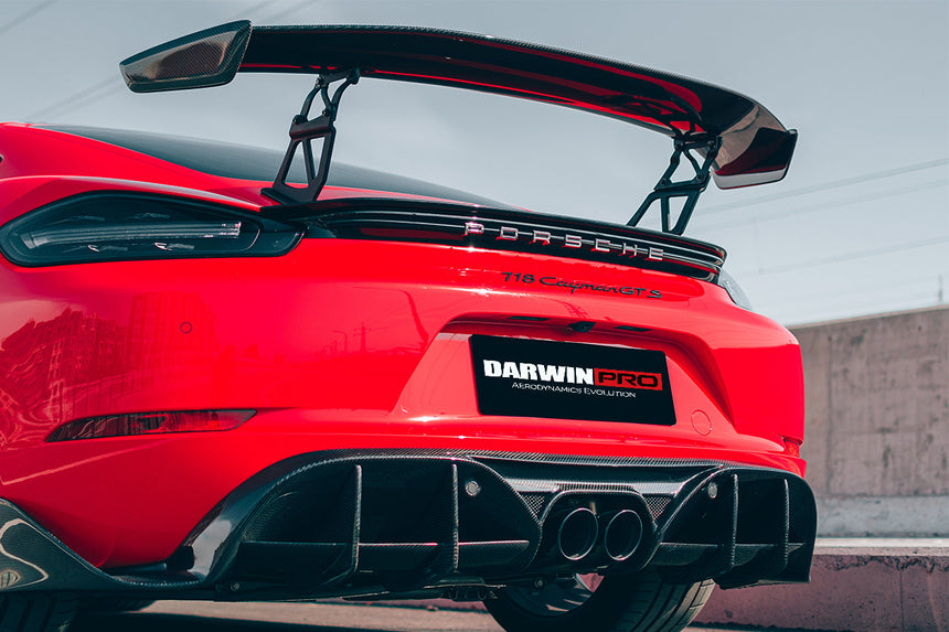 2016-2023 Porsche 718 Cayman/Boxster BKSS Style Carbon Fiber Trunk Spoiler