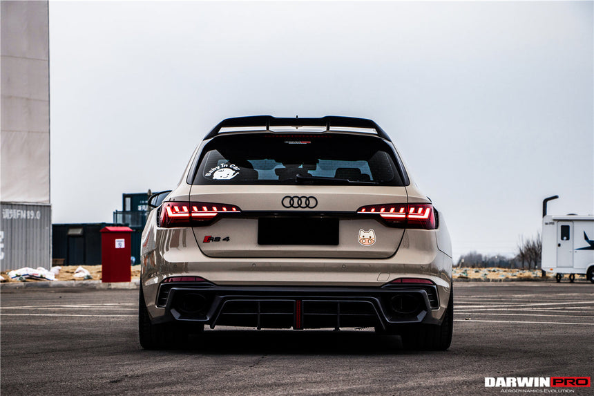 2017-2024 Audi RS4 B9 BKSS Style Rear Diffuser w/ Caps