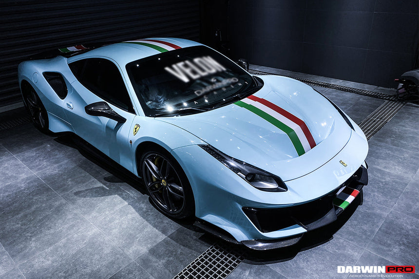 2015-2020 Ferrari 488 GTB & Spyder Pista Style Side Skirts
